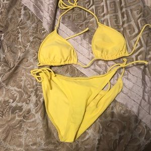 Yellow bikini